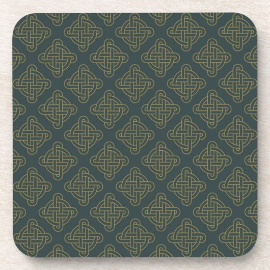 Elegant Celtic Knot Pattern Bier Onderzetter (Voorkant)
