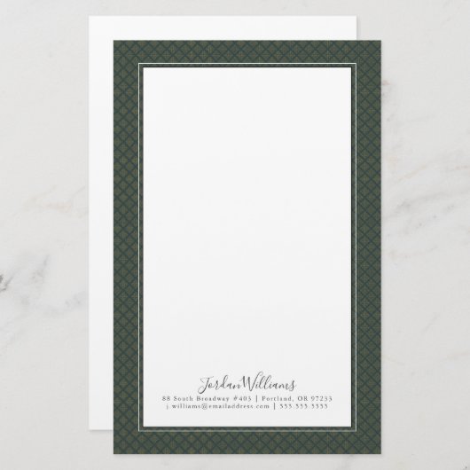 Elegant Celtic Knot Pattern Briefpapier (Voorkant / Achterkant)