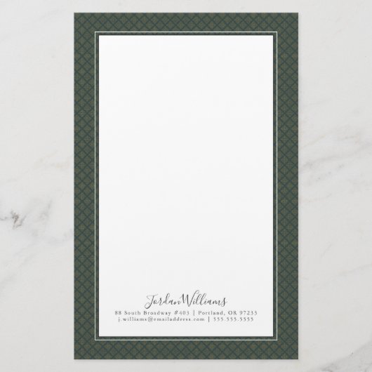 Elegant Celtic Knot Pattern Briefpapier (Voorkant)