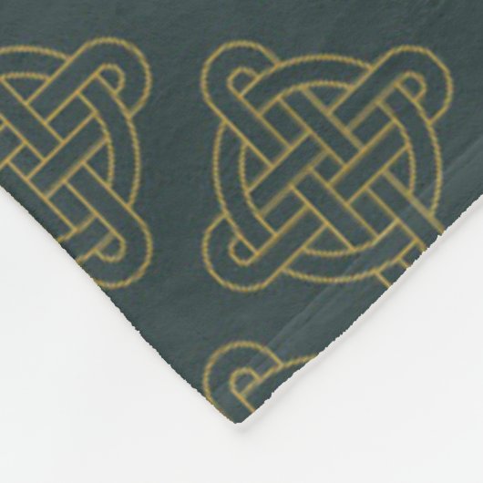Elegant Celtic Knot Pattern Fleece Deken (Hoek)