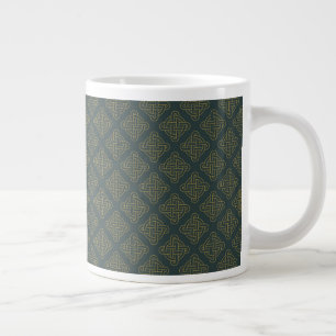 Elegant Celtic Knot Pattern Grote Koffiekop