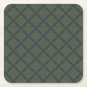 Elegant Celtic Knot Pattern Kartonnen Onderzetters