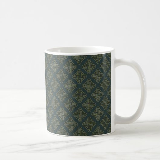 Elegant Celtic Knot Pattern Koffiemok (Rechts)