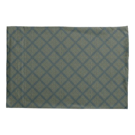 Elegant Celtic Knot Pattern Kussensloop (Achterkant-Links)