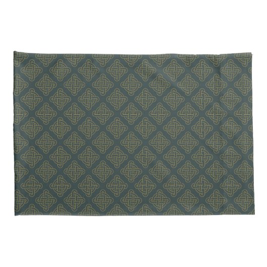 Elegant Celtic Knot Pattern Kussensloop (Achterkant-Rechts)