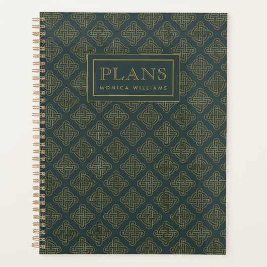 Elegant Celtic Knot Pattern Planner (Voorkant)