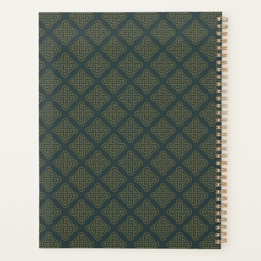 Elegant Celtic Knot Pattern Planner (Achterkant)