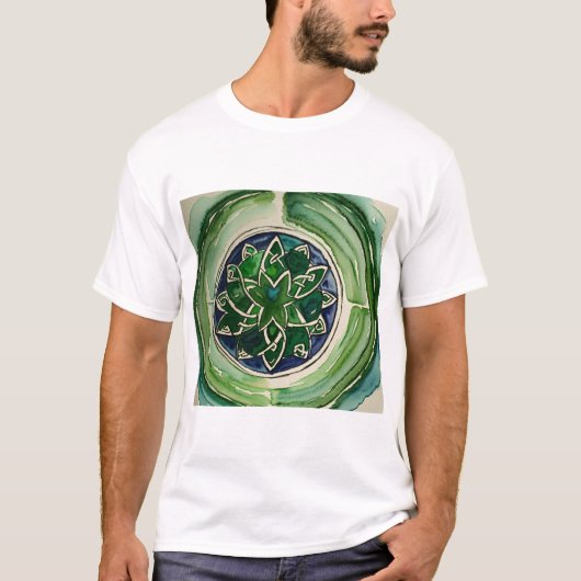 Elegant Celtic Knot Waterverf T-shirt (Voorkant)