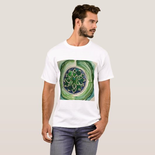 Elegant Celtic Knot Waterverf T-shirt (Voorkant volledig)