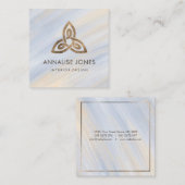 Elegant Celtic Trinity Knot Ornament Vierkante Visitekaartje (Voorkant / Achterkant)