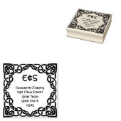 Elegant Celtic Wedding Celtic Knot Return Address Rubberstempel (Gestempeld)