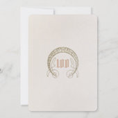 Elegant Centennial Celebration Art Nouveau Mucha Kaart (Achterkant)