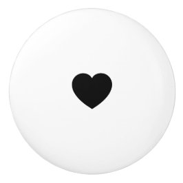 Elegant Ceramic Knob Featuring Minimalist Heart Ar Keramische Knop