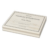 Elegant certificaat van echtheid Sjabloon stempel (Stempel)