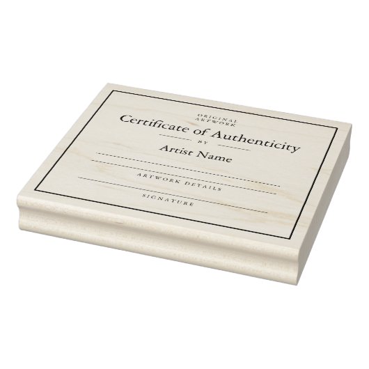 Elegant certificaat van echtheid Sjabloon stempel (Stempel)
