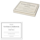 Elegant certificaat van echtheid Sjabloon stempel (Gestempeld)