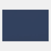 Elegant ceruleaans blauw Minimalistisch en chic Inpakpapier Vel (Voorkant 3)