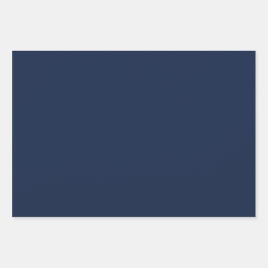 Elegant ceruleaans blauw Minimalistisch en chic Inpakpapier Vel (Voorkant 3)