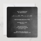 Elegant Chalkboard Afstuderen Square Invite Kaart (Achterkant)