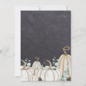 Elegant Chalkboard Autumn Herfst Thanksgiving Dine Kaart (Achterkant)