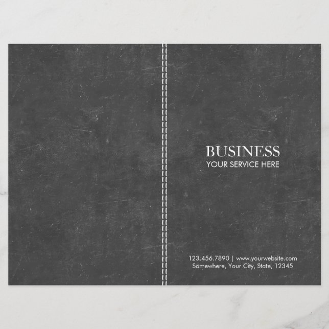 Elegant Chalkboard Bi-voudig (Voorkant)