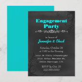Elegant Chalkboard Engagement Party - Aangepast Kaart (Voorkant / Achterkant)