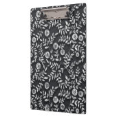 Elegant Chalkboard Floral Pattern Klembord (Links)