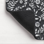 Elegant Chalkboard Floral Pattern Muismat (Hoek)