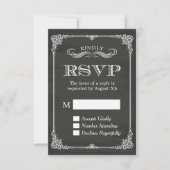 Elegant Chalkboard  Lijst Decor RSVP (Voorkant)