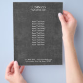 Elegant Chalkboard textuur Flyer (Hand)
