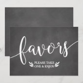 Elegant Chalkboard voor weddenschappen (Voorkant / Achterkant)