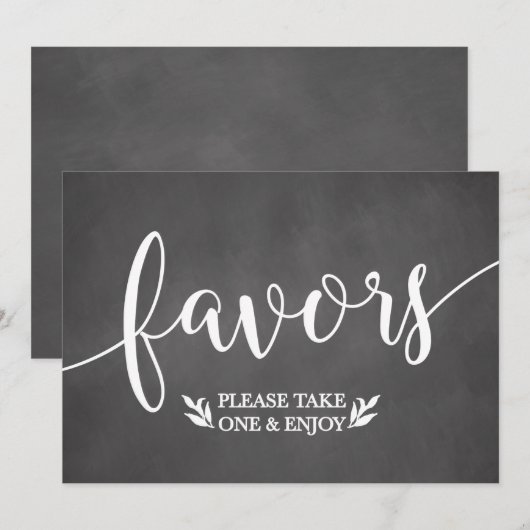 Elegant Chalkboard voor weddenschappen (Voorkant / Achterkant)