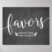 Elegant Chalkboard voor weddenschappen Poster (Voorkant)