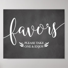 Elegant Chalkboard voor weddenschappen Poster