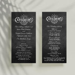Elegant Chalkboard Wedding Ceremony Programma's<br><div class="desc">Elegant Chalkboard Wedding Ceremony Programma's.</div>