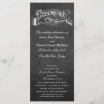 Elegant Chalkboard Wedding Ceremony Programma's<br><div class="desc">Elegant Chalkboard Wedding Ceremony Programma's.</div>