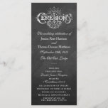 Elegant Chalkboard Wedding Ceremony Programma's<br><div class="desc">Elegant Chalkboard Wedding Ceremony Programma's.</div>