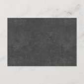 Elegant Chalkboard Wedding Reception Informatiekaartje (Achterkant)