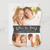 Elegant Chalkboard Wedding Save the Date Card (Voorkant)