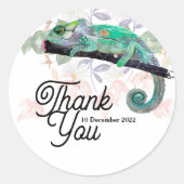 Elegant Chameleon Aangepaste Sticker (Voorkant)