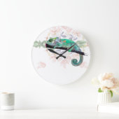 Elegant Chameleon Painted Acrylic Wall Clock Grote Klok (Huis)