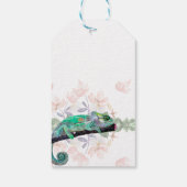 Elegant Chameleon Painted Gift Label Cadeaulabel (Achterkant)