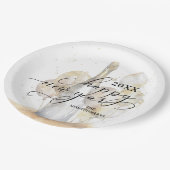 Elegant Champagne and Balloons Happy New Year Papieren Bordje (Gekanteld)