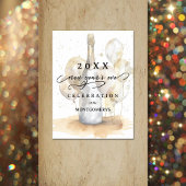 Elegant Champagne and Balloons New Year's Eve Poster