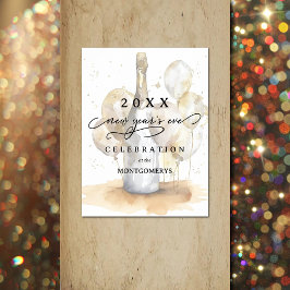 Elegant Champagne and Balloons New Year's Eve Poster