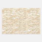 Elegant Champagne Animal Print Patronen Inpakpapier Vel (Voorkant 2)