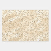 Elegant Champagne Animal Print Patronen Inpakpapier Vel (Voorkant)