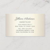 Elegant Champagne Driving Glitter Professional Visitekaartje (Achterkant)