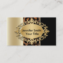 Elegant Champagne en Black Leopard Print