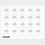 Elegant Champagne Glass Bride Sticker (Vel)